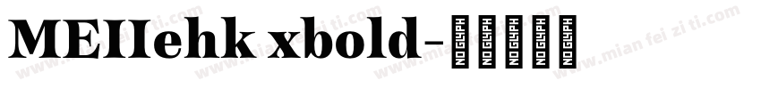 MEIIehk xbold字体转换